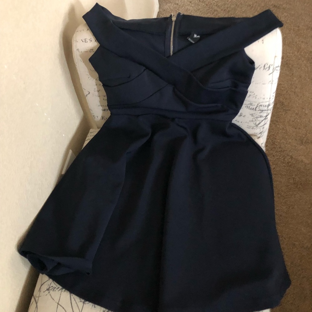 Windsor black off shoulder dress